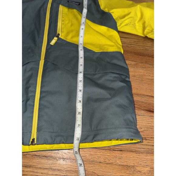 Patagonia H2NO Snowshot Ski Jacket Boys M 10 Insulated Blue Black Coat Parka - Picture 8 of 9